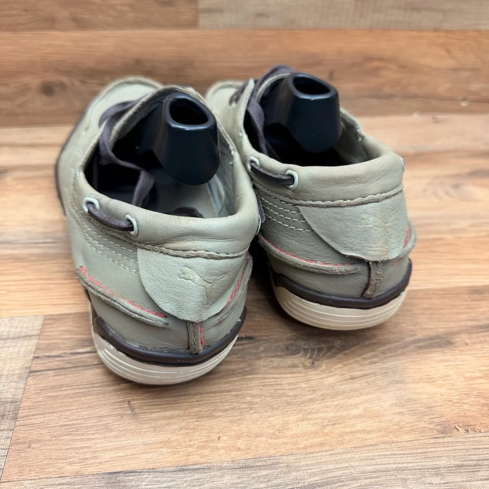Puma volvo ocean Race Men's size 11.5 Gray Leather Boat Shoes
